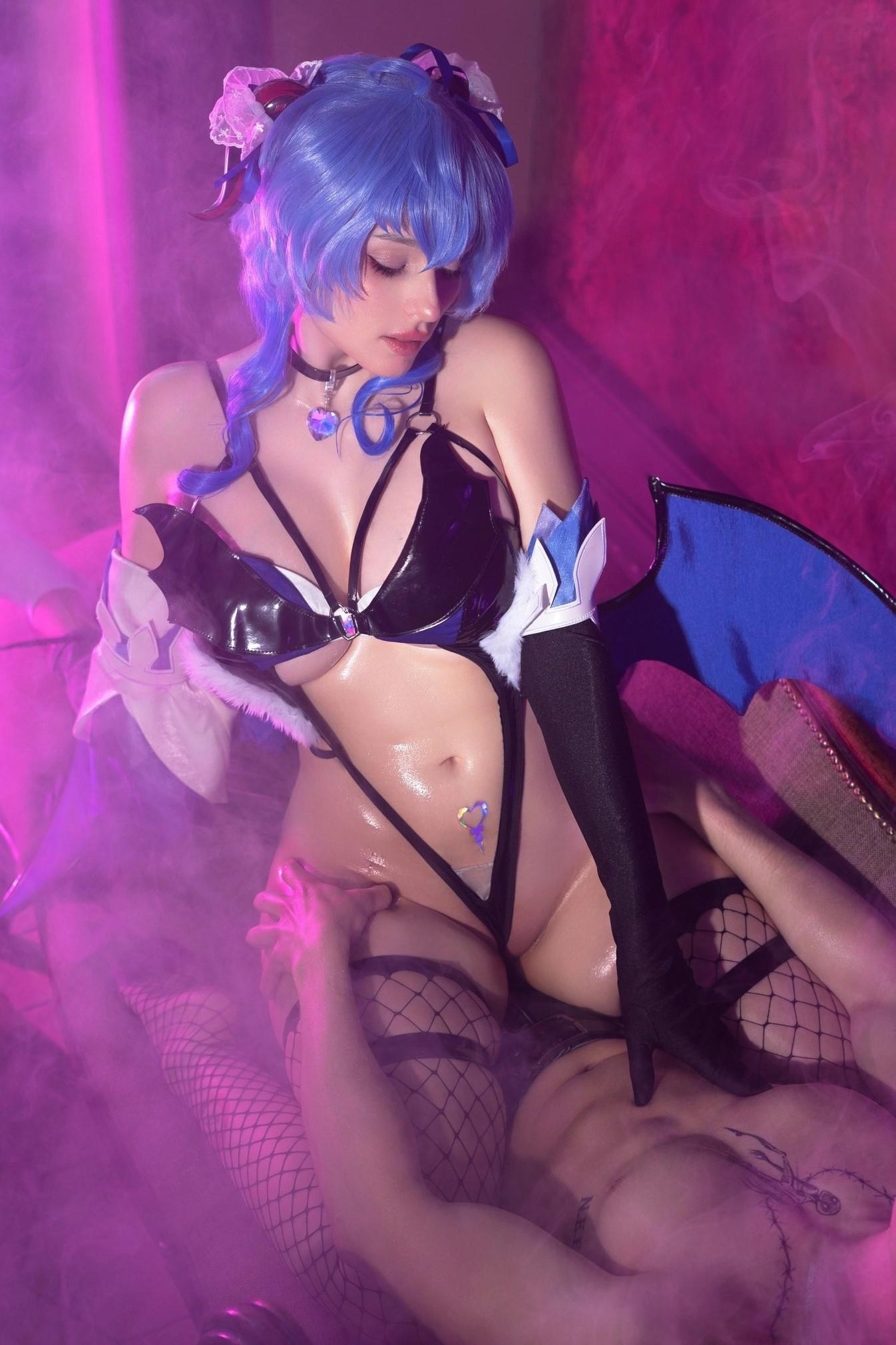 Succubus Ganyu cosplay by Shadory - Genshin Porn