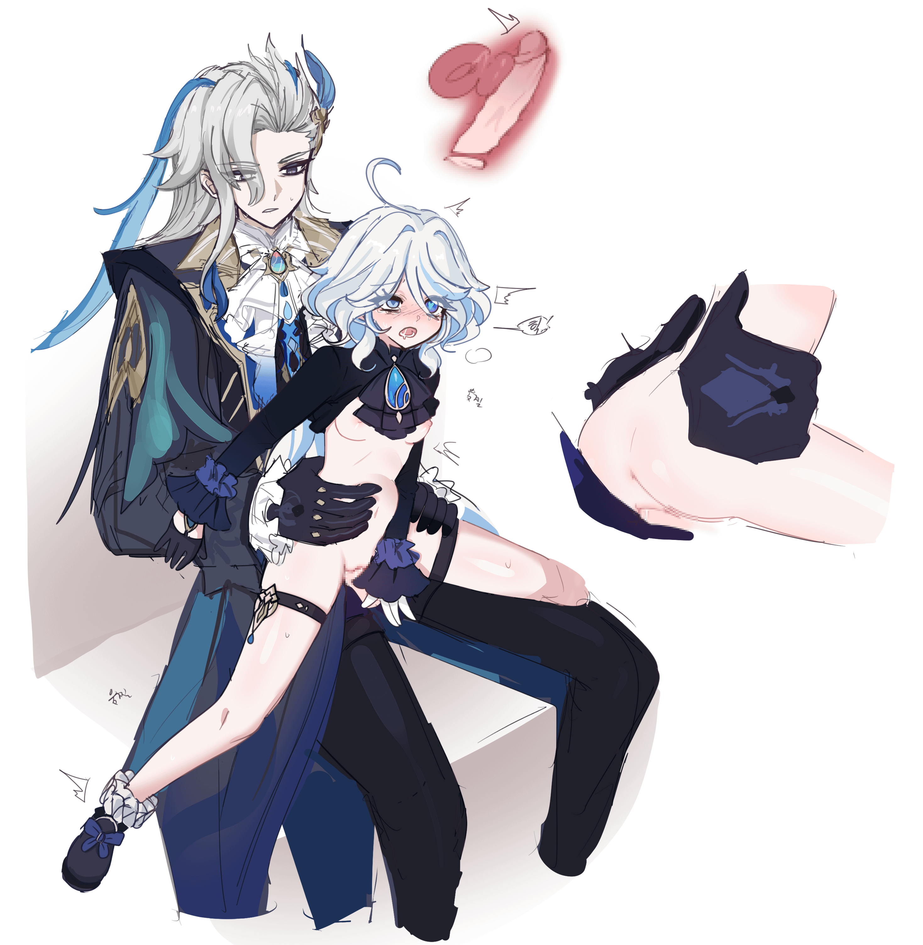 Furina found a new chair - Genshin Porn