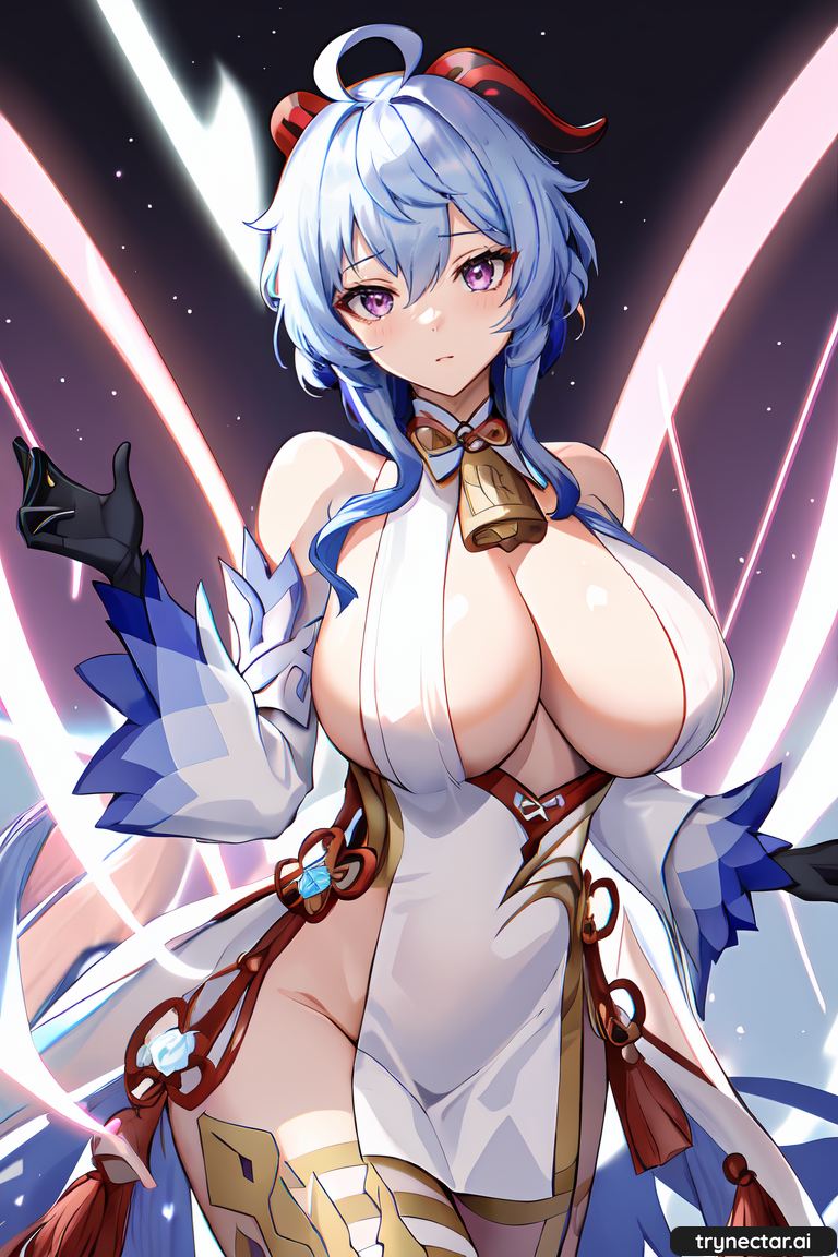 ai_generated ganyu_(genshin_impact) genshin_impact hentai waifu2x