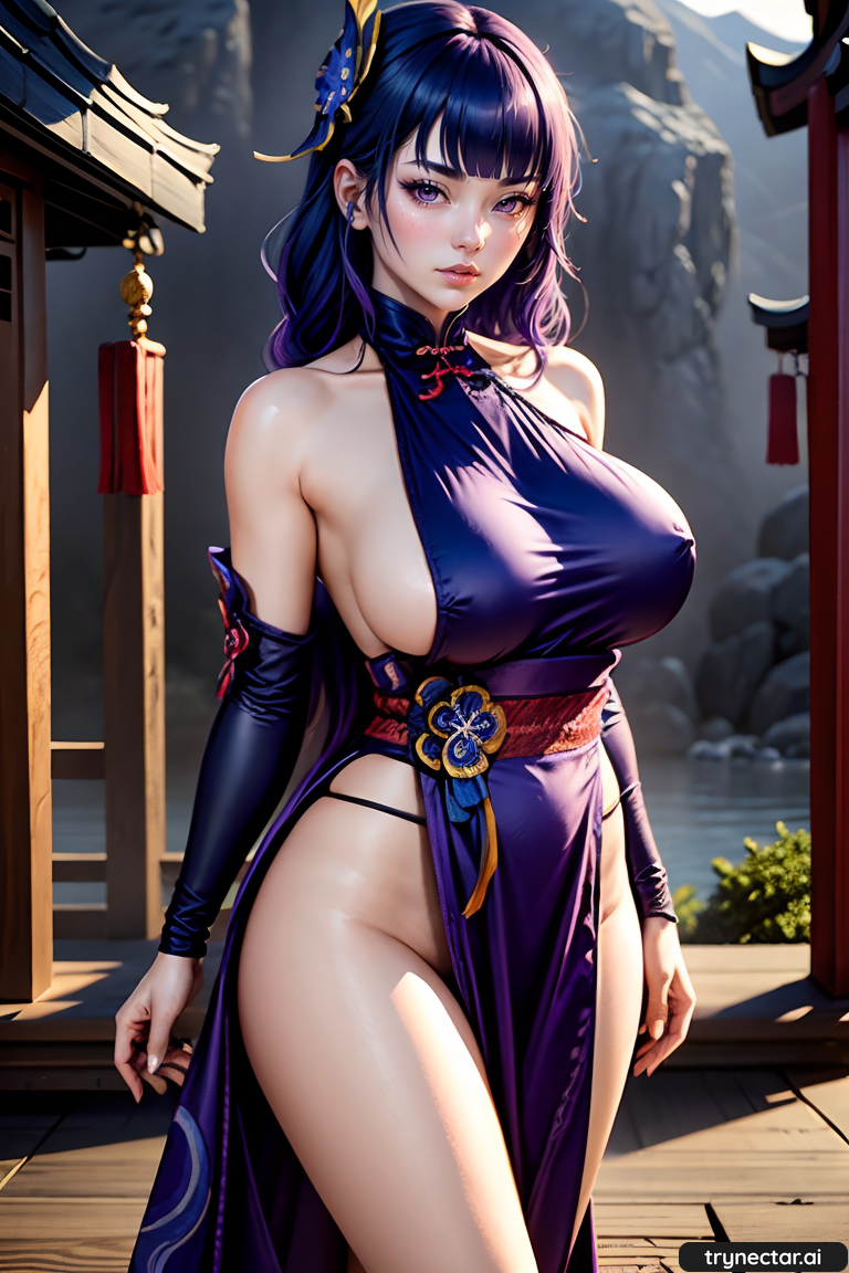 3d ai_generated genshin_impact hentai nsfw raiden_shogun